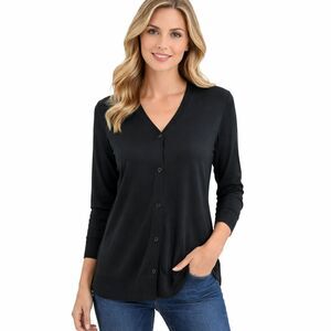 Josephine Chaus Cardigan MP Slinky Stretchy Long Sleeve